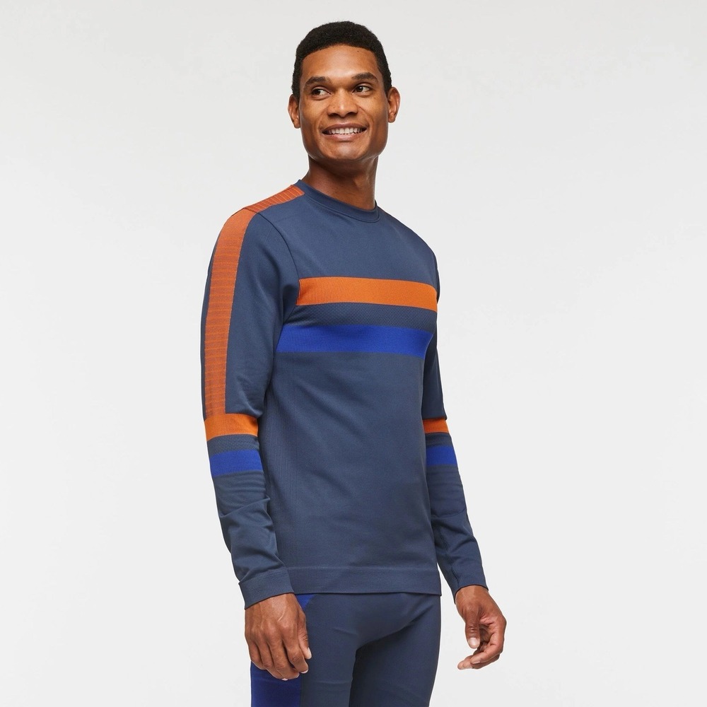 Cotopaxi Shirt Mens Sz S Blue Debajo Seamless Baselayer‎ Hiking Thermal Hiker